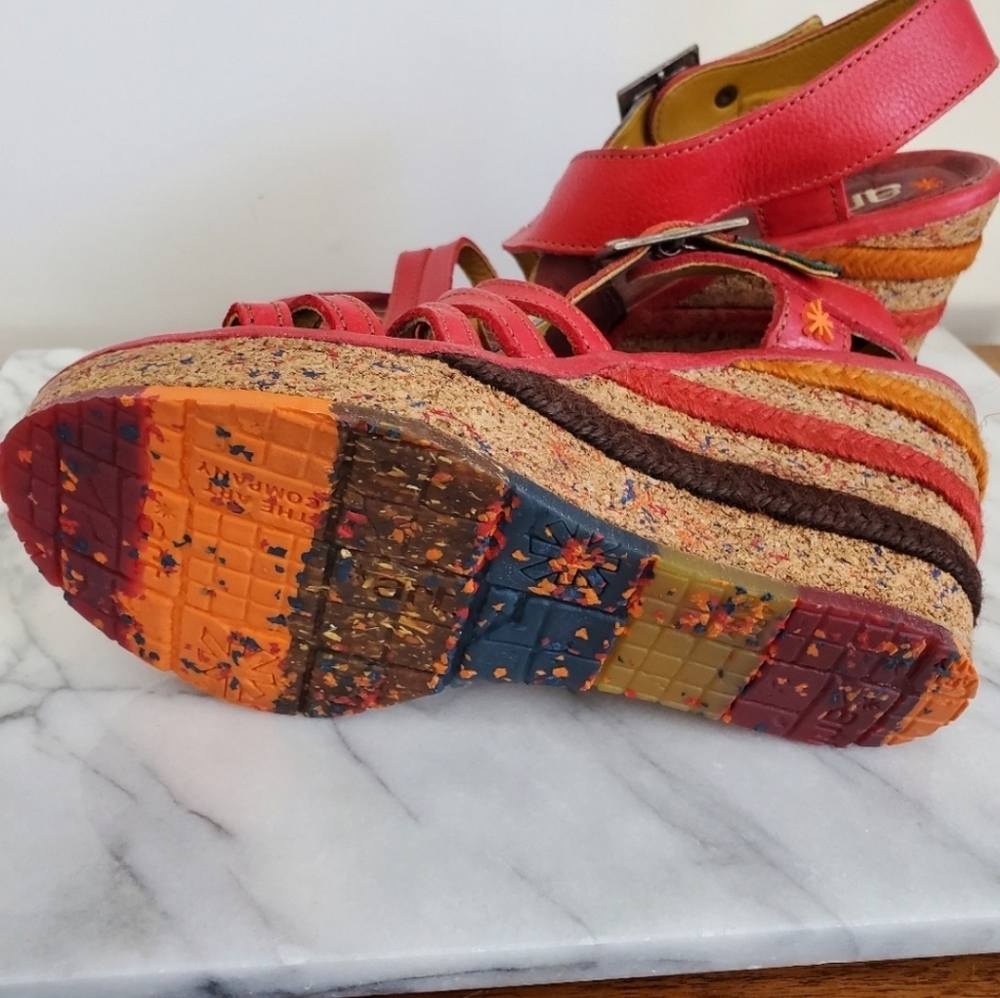 Colorful Wedge Sandals - Picture 4 of 4